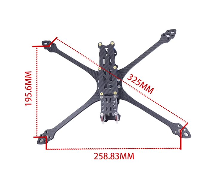 MAK5 MK5 7inch 325mm Carbon Fi - Geprc Rad Vtx 5.8G 2.5W recension och pris